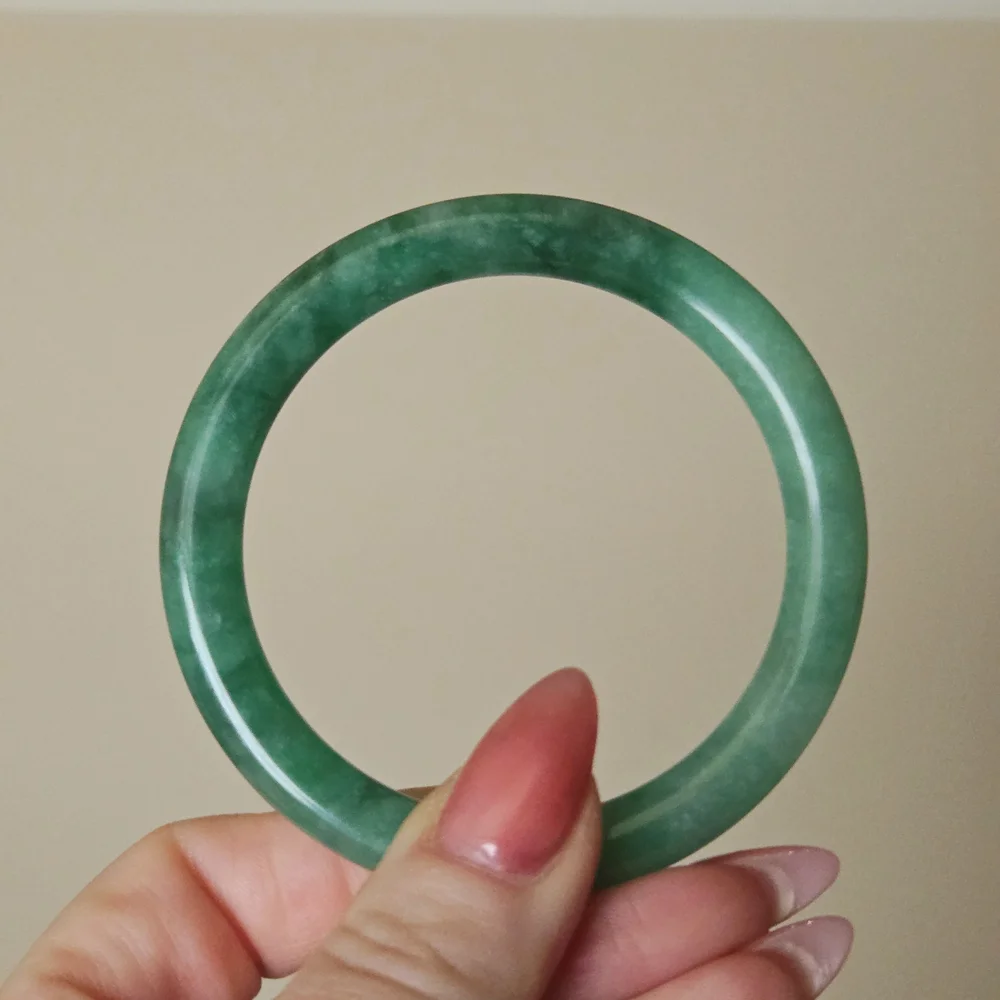 ✨️LAST CHANCE!✨️ 57mm Burmese Jadeite Jade Bangle - Picture 3 of 6